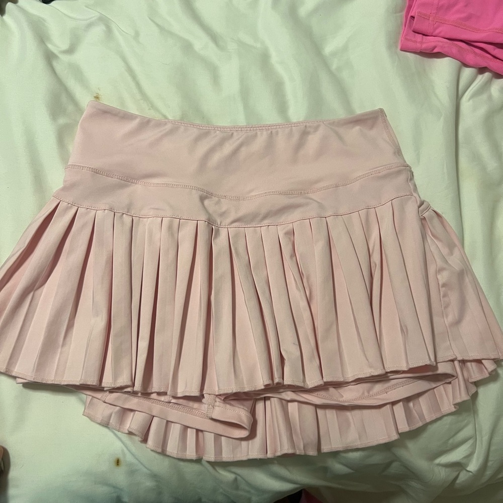 Pink tennis skirt
